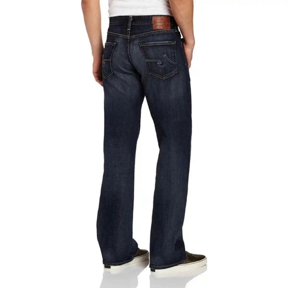 Adriano Goldschmied Hero Straight Relaxed Fit Dark Wash Blue Jeans Mens Size 32 - Picture 2 of 11